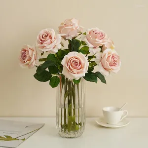 Fiori decorativi di alta qualità Big Rose Wedding Deco Mariage Fleurs artificielles Silk artificiale artificielle flores artificiales