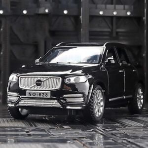 1 32 XC90 SUV Alloy Car Model Toys Metal Diecast Simulation Off Road Vehicle Model Sound Light Collection Boy Hobbies Collection 240402