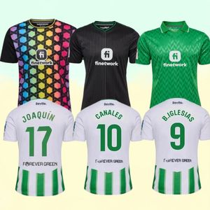 23 24 Joaquin Real Betis Soccer Jerseys Copa del Rey Final B.iglesias Camiseta de Futbol Juanmi Estadio La 4番目の3023 2024フットボールシャツスペシャルメンキッズキット