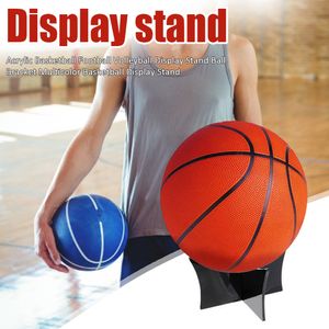 Suporte de suporte de bola acrílica simples e elegante exibição de bola stand sports sports storage rack para vôlei de futebol de basquete