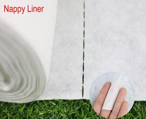 2021 New Bamboo Biodegradable VISCOSE Flushable Diaper Liner Roll Of 100sheetsrolls For Baby Cloth DiaperNappy 100 NATURAL FIBE3082831