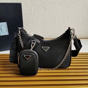 Tasarımcı çanta lüks el çantası kadın çanta tote çanta yeniden atama hobo 2005 2000 3 adet cleo tote çanta açık naylon alt koltuklu çanta moda çok işlevli