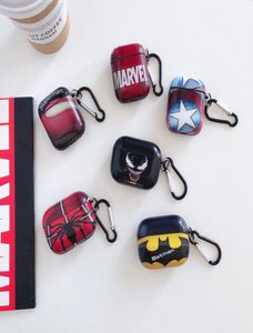 Cartoon Ironman Superman Spider High Gality Case para AirPods Pro Accessors Earbuds sem fio Bluetooth fone de proteção cover8810238