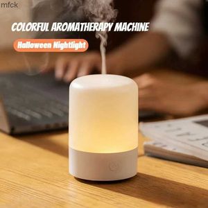 Humidifiers Lampade di fragranze aromaterapia Air Umidifier Aroma Diffusore per casa Umidificatore USB da 120 ml con luci notturne a led Diffusore olio