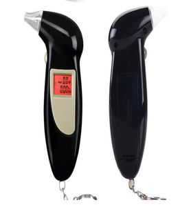 Alta precisão Resposta rápida LCD Testador de álcool digital Chave Chain Breathyzer Breathyring Analise Keychain digital portátil6560510