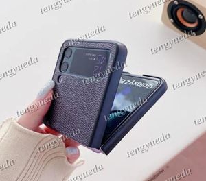 Projektant projektantów mody dla Samsung Galaxy Zflip 3 4 ZFLOD 2 3 4 Wysokiej jakości skórzane druk TPU Luksusowy okładka telefonu komórkowego Case6995719