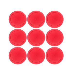 Hóquei 10pcs/lote 82mm 63mm Tabela de ar hóquei Pucks Red Table Mini Ice Hockey Disk Suspensão de suspensão de ar Ferramentas esportivas de baile