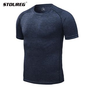 T-Shirts Stoureg Erkekler Spor Koşu Gömlekleri Hızlı Kuru Spor Spor Tişörtleri En İyi Basketbol Futbolu Eğitim Gömlekleri Erkek İçin Spor Şarkıları