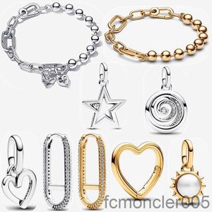 Herbst neue Perlen Armbänder für Frauen Dankbarkeit Spiralmedaillon Charm Engagement Mode Ohrring Anhänger Designer Schmuck Geschenk DIY FIT PANDORAS BRACEL E8BD
