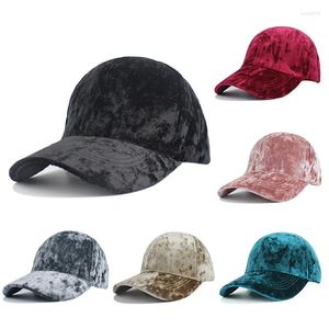 Ball Caps Solid Suede Baseball dla mężczyzn Kobiety Snapback Hip Hap Hat Spring Autumn Outdoor Słońce Unisex Faux Fur Sunscreen Visor