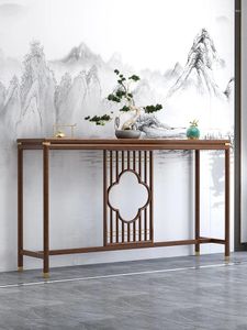 Piastre decorative in stile cinese Alar Walnut Console Lobby Soggio