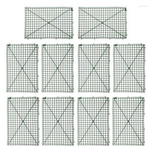 Dekoratif Çiçekler 10 PCS Duvar Fram Çitler Çekimler için Bitki Kemerleri Zemin Diy Yapay Çiçek Paneli Düğün Partisi