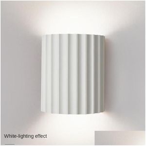 Wall Lamps Nordic Aisle Stairway Resin Lamp Living Room Bedroom Bedside Fixture Indoor Lighting Home Decor Light Drop Delivery Dhkrj