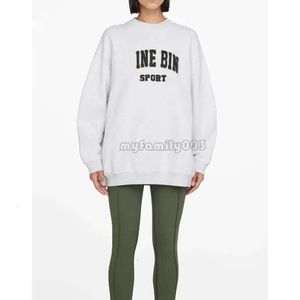 هوديز المرأة الساخنة الشهيرة AB Sweatshirts anine يدوي تطريز فضفاض O-teace sweatshirt أحرف القطن الأحمر الأكمام الطويلة