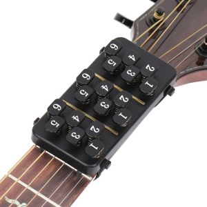 Cables Guitar Cordo Trainer con 18 bottoni Strumento di assistenza per l'apprendimento per chitarra per persone le cui dita fanno male alle corde di chitarra