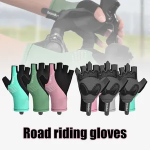 Cycling Gloves Padded Half Finger Non-slip Riding Short Open Glove With Mesh Back Soft Elastic Sports Fitness Hand Wear