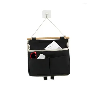 Bolsas de armazenamento armário Hang Wall Basket Door Reutilable cestas com bolsos para sala de estar em casa