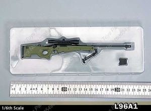 Gun Toys L96A1 G3SG1 1 1/6 Soldat kan inte avfyra Micro Submachine Gun Sniper Rifle Static Model Accessory Lämplig för 12 -tums actiondiagram YQ2404137Q2P