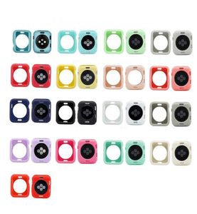 Soft TPU Ochronna okładka obudowy dla Apple Watch 38 mm 40 mm 42mm 44 mm 41mm 45 mm IWatch Series 7 6 5 4 SE 3 2 1 Protector Scree6161227