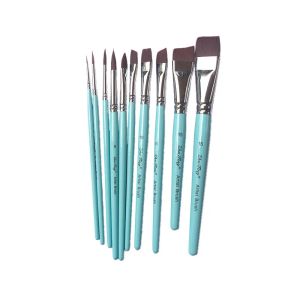 KITS 17 PCS Face Body Bight Bushes de alta qualidade Artista azul -céu Pintura de maquiagem de maquiagem para crianças