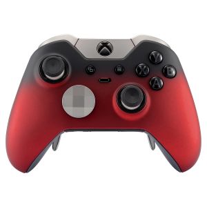 Cases eXtremeRate Shadow Red Top Front Housing Shell Faceplate Cover for Xbox One Elite Controller