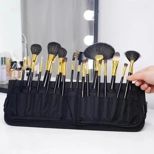 Kosmetikbeutel 11/14 Löcher professionelle Falte wasserdichte Frauen Make -up -Pinsel -Werkzeuge Bag Organizer Reise Pulver Sets Toilettenkoffer Halter