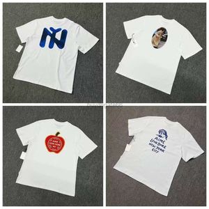 Designer t shirt aimes rolig tryckning leons dore lös casual bomull kort hylsa par sommar retro skjorta graffiti mörkblå mörkgrön fransk grå wbg7