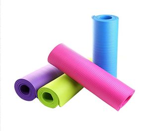 Yogamatta träningsplatta tjock nonslip vikbar gym fitness mat pilates leveranser nonskid golv lek matta 4 färger 173 61 04 cm9507449