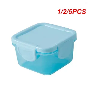 Dinnerware 1/2/5pcs mini -grade espessada caixa fresca selada 6 60 ml portátil Baby Storage Freezer Recifrings Dispensador Almoço de dispensador