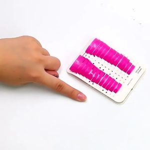 26pcs a forma di U-forma di guida Umicatore Adesivo per smalto protettore Adesivi per manicure Coperchio di dito a prova di fuoriuscita