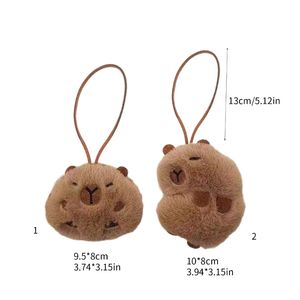 Squeaky Capybara Toy Keychain Soft och Skin Friendly Key Pendant för väskor och viktiga unika ornament för spädbarn och barn