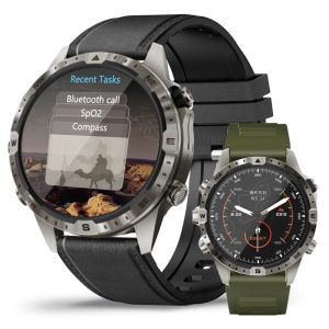 Watches GT45 Smart Watch Men Outdoor Sports Voice Assistant Compass Calculator Bluetooth Call Heals Rate Health Monitoring Smartwatch