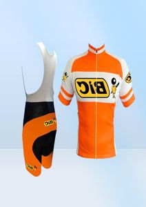 Bic Team Bike Cycling Sleeve Short Shorts de manga curta Conjunto 2021 Summer Summer Quick seco masculino MTB Kits de corrida uniforme de estrada ao ar livre S6306890