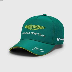 Шляпа с шариками шляпа F1 Season Shat Hat Team Hat 2024 Fashion F1 Season Hat Team Hat - зеленый подарок персонализированный гоночный Hatl240413