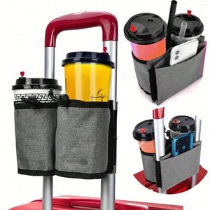 Storage Bags Portable Cup Holder Suitcase Handle Bottle Bag Organizer Luggage Coffee Container Travel Accessories