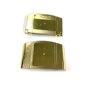 Casi Gold Plaxed Sostitucement Game Card Shell per N64 Game Cartidge Cover Plastic Case US Version USA