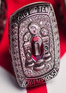 2020 Whatle Ohio State 2019 Buckeyes Football Championship Pierścień pamiątki Pudawir mężczyzn Dift Fan Dift 3519101