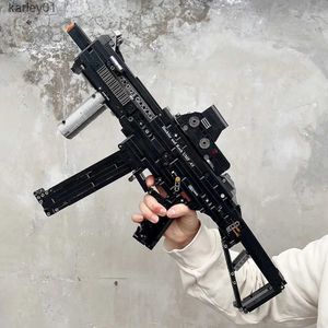 Gun Toys 92401 Jiestar Ideas Fire Burst brick high-tech UMP45 submachine gun game model building block boy toy gift 1609 pieces yq240413