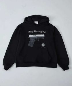 Женские толстовка y2k Mens Mens Black Hoodie Street Art Print Trend Trend Trend Hip Hop Женщины негабаритные толщины панк хлопок лето 240413