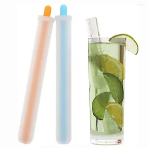Baking Moulds Silicone Ice Straw Mold 1 PC DIY Drinking Summer Mould Reduce Plastic Waste Eco-Friendly Reusable