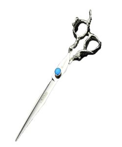 7 inch professional cutting hair scissors for hairdresser high quality Japanese steel sapphire haircut barbershop shears makas9439580