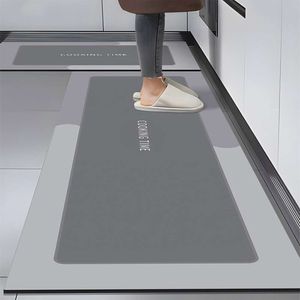 Diatom Mud Kitchen Floor Mat Absorbent Household No Wash Erasable Carpet Doorstep Dirt Resistant Foot