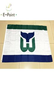 Hartford Whalers 3 stóp x 5 stóp 90cm150 cm poliester America Flag Banner 3922096