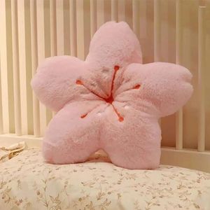 Travesseiro 45 cm/17,7 polegadas Flor de cerejeira fofa rosa macio tatami kawaii decoração quarto quarto
