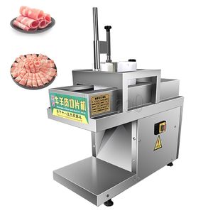 Commercial Electric Meat Mutton Roll Slicer Cutter Machine Automatisk nötkött fryst köttskärmaskin