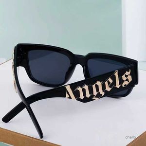 Small Frame Oval Women Palm Angles Letters Versatile Photo Taking Sunglasses for Men Sun and UV Prote HDMN