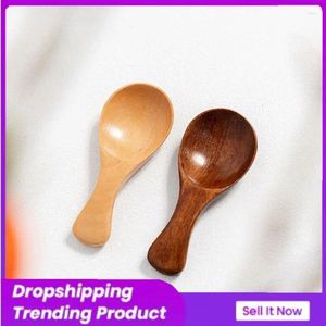 Spoons Spoon Natural Health Solid Color Soup Seasoning Heat Proof Ma Lun Guang Tableware Nanmu Easy To Clean Wood