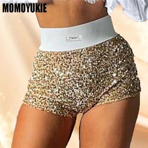 Shorts femminile 2023 Summer Women Mini Shorts Trend Fashion Trend Pailletta Aiballanti ad alta vita Abbigliamento sexy Skinny Party Nightclub Shorts Strtwear T240412