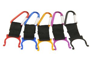 Alloy Water Bottle Carabiner Clip Bottle Holder Buckle Drinkware Handle Camping Snap Hook Clipon for Outdoor Sports6320677