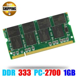 Rams Laptop Memory RAM SODIMM PC2700 DDR 333 /266 MHz 200pin 1GB / DDR1 DDR333 PC 2700 333MHz 200 pin per notebook SODIMM MEMoria